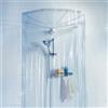 Spirella, Tenda da Doccia in PEVA, Modello Ombrella, Tenda da Doccia con 8 Occhielli in Stile Moderno, Materiale Impermeabile, Leggero e Resistente all'Acqua, 200x170 cm Bianco