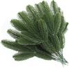 KZQXXT 50 rami di abete artificiali, decorazione natalizia, per corona dell'Avvento, ghirlanda di abete, albero di Natale, decorazione da tavolo, abete e fai da te, foglie di pino in plastica come reale
