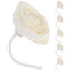 CHICAMPERA Diffusore Profumo Floreale Bastoncini Fiori Artificiali 7 CM, Set 6 Pezzi Stoppino in Cotone Naturale, per Aromaterapia in Ufficio e Soggiorno, Rilascio Costante di Fragranza