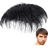 Generic Capelli toupee per uomini | Top of the Head Hair Extensions, Top of the Head, Real Human Hair Toupee Clip per maschio Guy Wear, Soluzione calvizie per maschio Guy Wear Daily