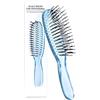 Generic Spazzola per capelli naturali, con ago in nylon PC, 15 x 3,5 cm, da viaggio, per donne, uomini, bambini, ricci, bagnati, secchi, spessi, dritti, lunghi, H-air, districante, per la testa, riduce la