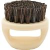 Generic Spazzola per barba rotonda - Spazzola per modellare la barba vintage con manico, Styling dei capelli per il viso per applicazione di olio e balsamo, adatto a casa, in viaggio e al barbiere