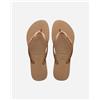 Havaianas Slim Logo Metallic W - Infradito - Donna - Rosa