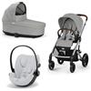 Cybex - Trio Balios S Lux con Cloud G I size, Stone Grey + Cloud G I-Size Fog Grey