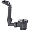 Cornat T353504R - Scarico e troppopieno per lavello, 1 1/2 (417), installazione sanitaria, riciclato, protezione ambientale, grigio