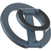 szaluyk Supporto ad anello per cellulare - Compatibile | Impugnatura magnetica - Double-Sided Magnetic Phone Stand - Per Auto Frigorifero Nero 1 Pack Forte Qualità Design Design Rotabile a