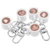 Baluue 5pezzi Portachiavi Tazza di Caffè in Miniatura Ciondolo Bevanda per Chiavi Regalo per Amanti del Caffè Accessorio da Borsa Realizzato in Metallo