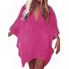 L-Peach Donna Copricostumi Parei per Costume da Bagno Camicia Blusa per Spiaggia V-Collo Bikini Cover Up