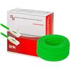 LINK LK6A100V - Matassa Cavo di rete categoria 6A U/UTP (100 m, verde) - Conduttori in rame AWG24/7 con 2 connettori RJ45 - Guaina LSZH halogen free e compatibilità POE/POE+