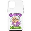 Generic Custodia per iPhone 12/12 Pro Granny Grunts Divertente Carino