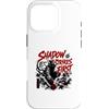 Ninja Shadow and Warrior Stealth Samurai Custodia per iPhone 16 Pro Shadow Strikes Primo Ninja Moonlit Castle