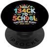Leetspeak Back To School Co. Ritorno a scuola 2026 2027 Gli insegnanti sono pronti Leetspeak Divertente PopSockets PopGrip Adesivo