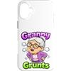Generic Custodia per iPhone 16 Plus Granny Grunts Divertente Carino