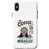 Cappuccino Coffee Drinker Designs Custodia per iPhone X/XS Divertente caffè amante mattina caffeina tossicodipendente caffè umorismo