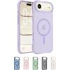 Belkin SheerForce Grip Cover per iPhone Air Compatibile con MagSafe, Design Sottile con Linee Laterali Antiscivolo, Custodia Bumper per iPhone, Magnetica, Trasparente e Anti-urto, Lavanda
