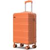 NUMADA - Valigia da viaggio cabina 55x40x20 cm (38,4 L) Upfly T10 XS con Chiusura Combinata e 4 Ruote Doppie 360°. Valigia Rigida a Mano Resistente e Leggera con Interni a Scomparti | Arancione