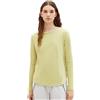 TOM TAILOR Denim Maglia Basic da Donna, 32256-dusty Pear Green, XL