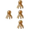 SHERCHPRY 4 Pezzi COMB OCTOPUS GADE massaggiatore di polpo spa cuoio capelluto massaggiatore per testa di polpo leggero attrezzo massaggio al polpo scegli il pettine resina Light