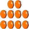 CUSROS Drapery Weights - Pesi magnetici per tende, impermeabili, compatti, resistenti magneti per tende, tovaglie, 10 pezzi, colore: arancione