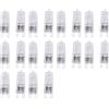 Widybord Set di 20 lampadine alogene G9, lampade alogene trasparenti da 60 W, dimmerabili, caldo, 2800 K, per lampadari, pendenti, luci paesaggistiche