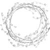 Generic Ghirlanda di per albero di Natale, ghirlanda di Natale perle artificiali perline 1,2 m, ghirlanda di fili di Natale trasparente catena di perline decorazioni per matrimonio albero