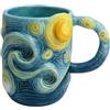 Generic Van Gogh Cup - Contenitore da caffè Oversize, artigianale 3D, Pittura capolavoro impressionista | in ceramica dipinta a mano per il piacere quotidiano 'ufficio dello Stu