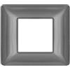 Mapam placca grigio scuro 2 posti compatibile Bticino Matix - JOY-P5002-GS