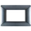 Mapam placca grigio scuro 3 posti compatibile Bticino Matix - JOY-P5003-GS