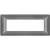 Mapam placca grigio scuro 6 posti compatibile Bticino Matix - JOY-P5006-GS