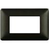 Mapam placca nero 4 posti compatibile Bticino Matix - JOY-P5004-NE