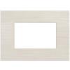 Mapam placca tecnopolimero spazzolato perla 3 posti compatibile Matix - JOY-P5003SP-PE