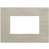 Mapam placca tecnopolimero spazzolato sabbia 3 posti compatibile Matix - JOY-P5003SP-SA