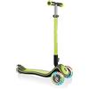 Globber - ELITE DELUXE LIGHTS - Monopattino pieghevole e illuminato a 3 ruote per bambini dai 3 ai 9 anni +, Blu marino