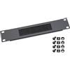 HMF 63389-02 Entrata cavi con inserto a spazzola per custodia server, 10 pollici, 1 U, nero