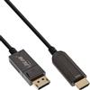 InLine® 17180A Cavo convertitore InLine® DisplayPort a HDMI AOC, 4K/60Hz, nero, 10 m