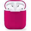 MyGadget Custodia in silicone per Apple Airpods 1 / 2 custodia di ricarica custodia morbida in silicone in viola