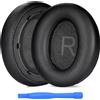 MMOBIEL Cuscinetti di ricambio per Anker Soundcore Space Q45 - ProteinPoliuretano- Nero