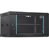 Zerbaco armadio per server di rete 6U per montaggio a parete, profondità 15,5'', alloggiamento per armadio rack per server, capacità di carico massima di 200 libbre. Capacità di carico a pavimento, con pannelli laterali in vetro con serratura, per …