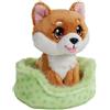 NICI 61943 Peluche cane Shiba Inu 12 cm in cesto verde