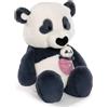Nici-62612-Playlay di peluche Love Panda con borsa a cuore e baby panda NICI VERDE