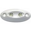 Osculati Luce di Cortesia LED Mignon 12V - Plastica Bianca - Luce Diretta o verso il Basso - Diretta (Orizzontale)