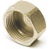 Viridex Tappo Femmina in Ottone - Tappo a Vite Stagno per Uscite Filettate di Bordo - 1"1/2