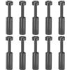 PATIKIL 10 Pezzi 1/4 Pollice Push to Connect Fitting Plug per Aria Acqua | Pneumatic Air Fittings Plug Cap Style Blanking Plugs