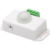 HOLIDYOYO Sensore di Movimento a Infrarossi Dc 12-24v Timer Regolabile, Rilevamento Angolo 120°, Materiale Abs e Lega di Alluminio, per Illuminazione Armadi e Sotto Letto