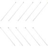 GALPADA 10 Pezzi Aste Portabandiera in Legno 50 Cm Punta Dorata, Pennoni per Feste e Decorazioni Esterne, Aste Portabandiera Portatili per Eventi e Uso Fai da Te
