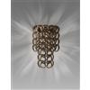 Vistosi GIOGALI APPLIQUE A PARETE CRISTALLO BRONZO E BRONZO OPACO 1 LUCE ATTACCO E14