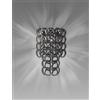 Vistosi GIOGALI APPLIQUE A PARETE CRISTALLO NICKEL NERO E CROMO LUCIDO 1 LUCE ATTACCO E14
