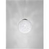 Vistosi RINA SOSPENSIONE 25 BIANCO MURRINA NICKEL NERO SATINATO 1 LUCE ATTACCO G9