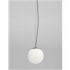 Vistosi RINA SOSPENSIONE 25L BIANCO MURRINA ACCIAIO SATINATO L22CC LED 2700K 12W 1500lm DIMMERABILE