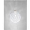 Vistosi RINA SOSPENSIONE 35 BIANCO MURRINA OTTONE LUCIDO 1 LUCE ATTACCO E27